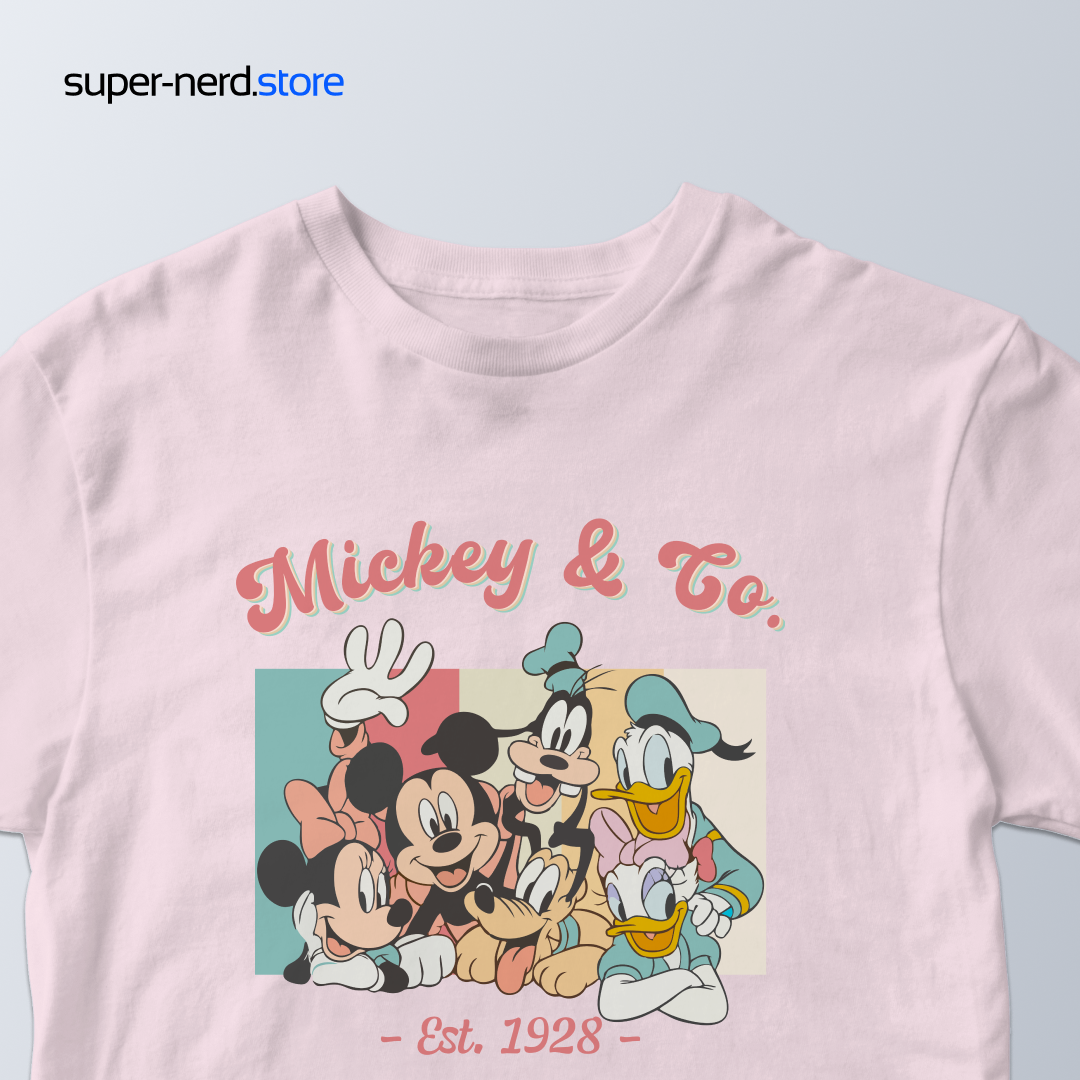 Polera vintage Mickey y sus amigos - Polera mujer algodón