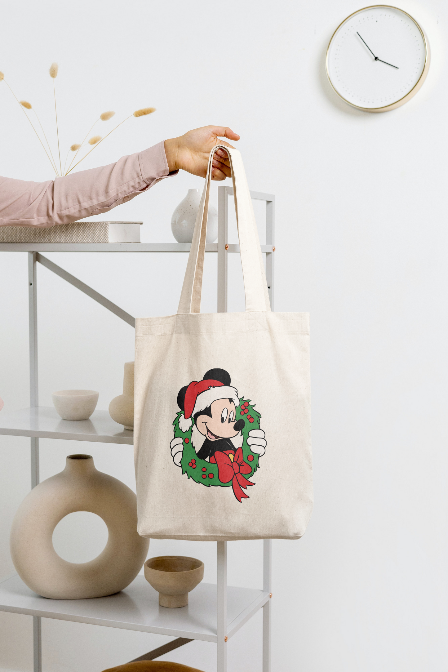 Bolsa de tela - Mickey Navidad