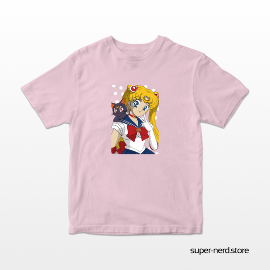 Polera Anime Rosa Sailor Moon - 100% Algodon Premium